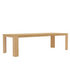 Start2Finish Carter Extension Dining Table in natural wood finish, showcasing its extendable surface and sturdy design.