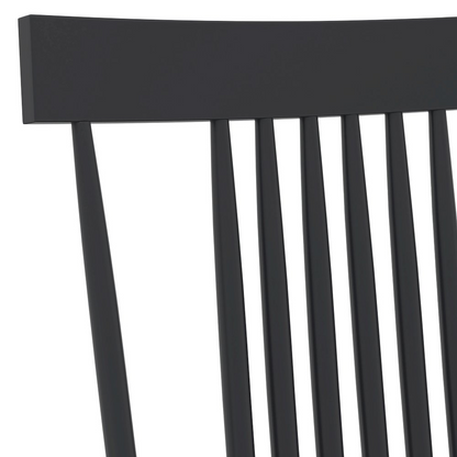 Black Eleanor Side Chair by Start2Finish, showcasing a modern, upholstered furniture piece with sleek legs and comfortable seating.