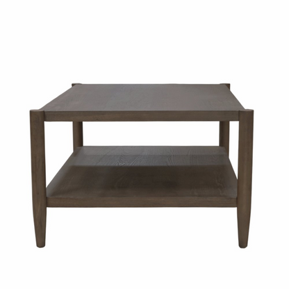Start2Finish Sinclair rectangular coffee table in walnut wood with sleek modern design and sturdy rectangular shape.