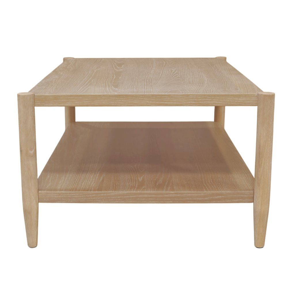 Start2Finish Sinclair rectangular coffee table in natural wood finish with clean lines and modern design.