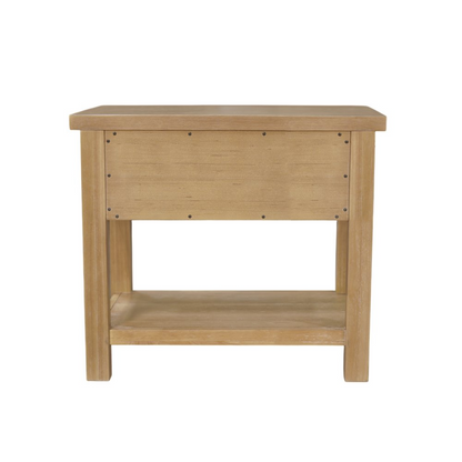 Start2Finish Emilia one drawer nightstand in furniture, showcasing a sleek wooden finish with a single spacious drawer.