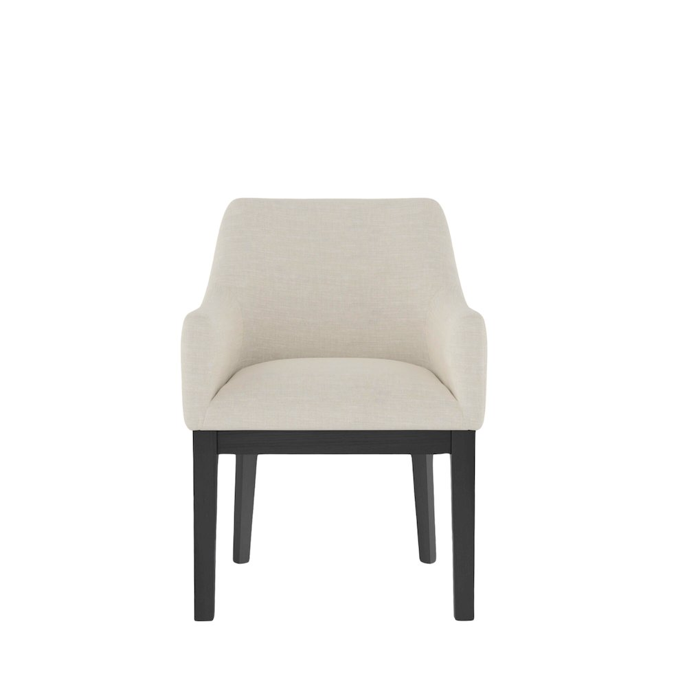 Pair of Reba Urban Side Chairs by Start2Finish, modern furniture with sleek design and wooden legs, shown in a living space.