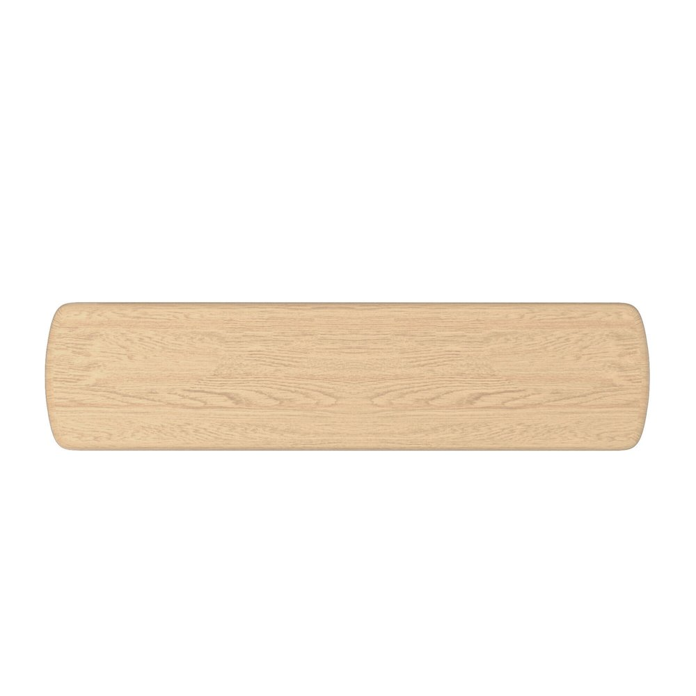 Start2Finish Gabrielle Bench in light oak wood with a sleek, modern design and sturdy wooden legs.