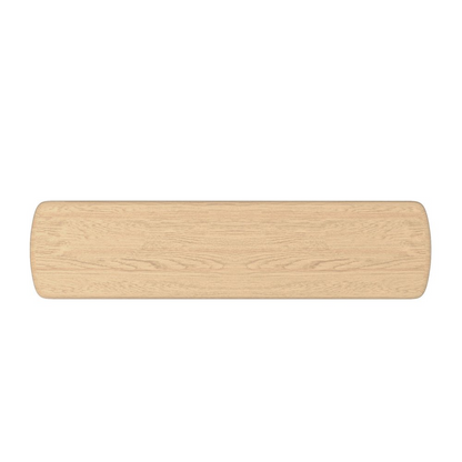 Start2Finish Gabrielle Bench in light oak wood with a sleek, modern design and sturdy wooden legs.