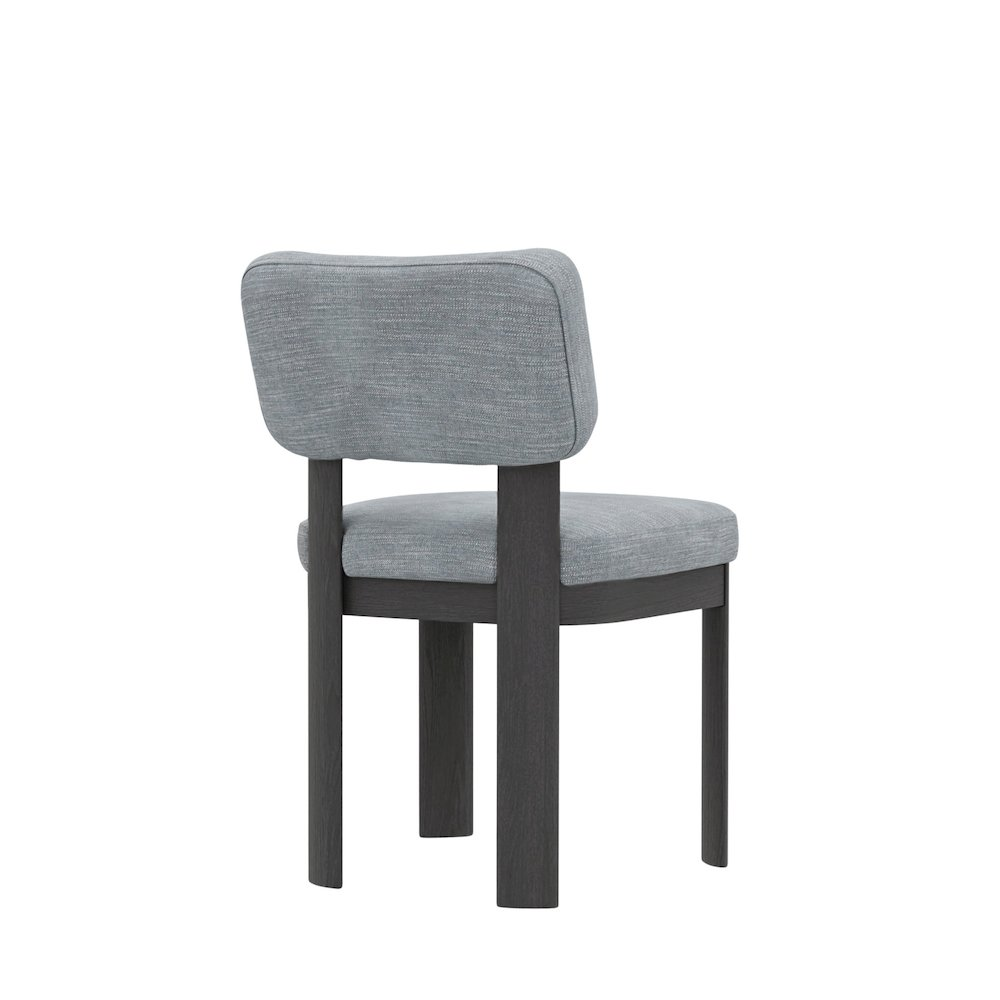 Pair of black Gabrielle Side Chairs from Start2Finish, modern furniture with sleek design and comfortable seating.