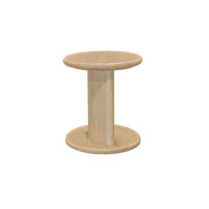 Gabrielle End Table by Start2Finish in light oak wood with a sleek, modern design and smooth tabletop surface.