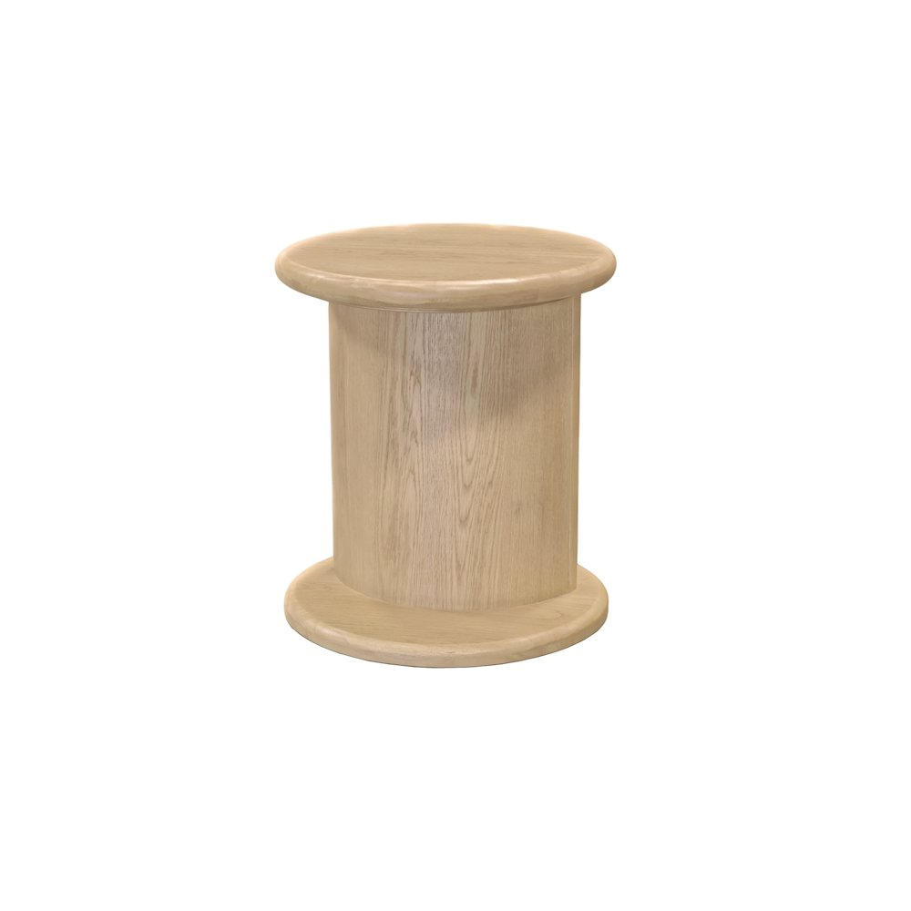 Gabrielle End Table by Start2Finish in light oak finish, featuring a sleek rectangular wooden surface with sturdy legs.