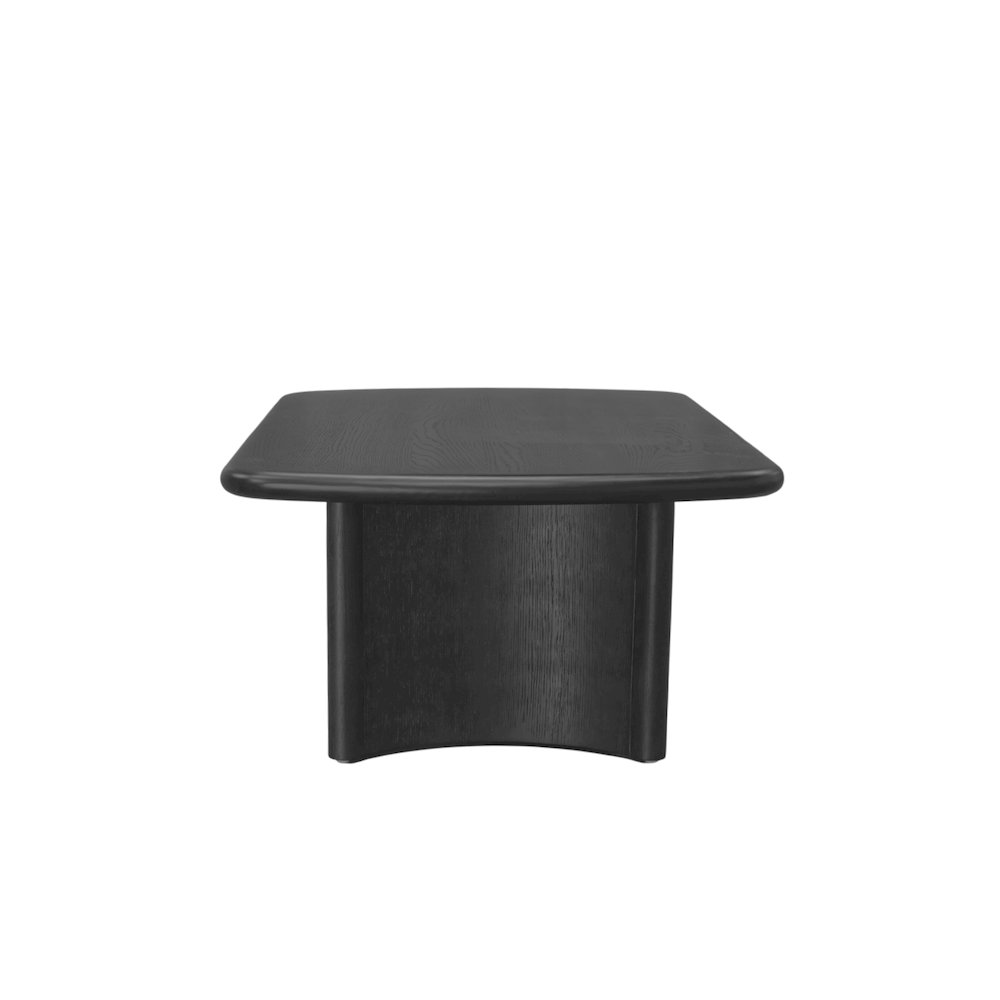 Start2Finish Gabrielle Coffee Table in black with a sleek modern design and smooth surface.