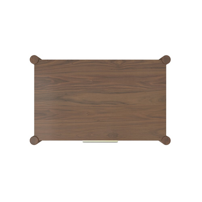 Walnut Sinclair nightstand by Start2Finish showing a sleek, modern design with a single drawer and smooth finish