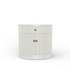 Olivia Nightstand by Start2Finish in coconut milk finish, modern furniture piece with two drawers and sleek design.