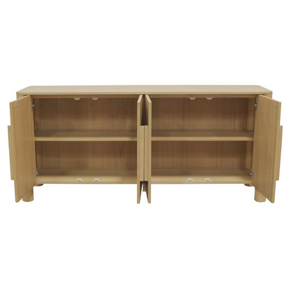 Start2Finish Hudson Sideboard in light oak with sleek design and spacious storage, ideal for modern dining or living rooms.