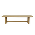 Light oak Hudson Dining Bench by Start2Finish, featuring a sturdy wooden design with a smooth finish for dining room seating.