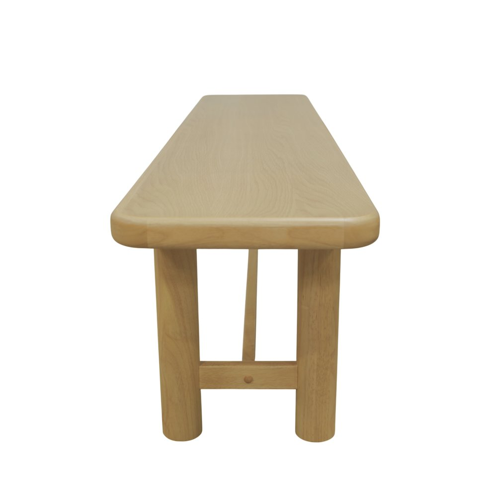 Start2Finish Hudson dining bench in light oak wood with a sleek, modern design, perfect for adding style to your dining space.