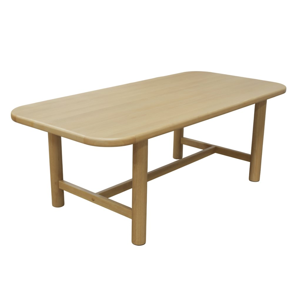 Start2Finish Hudson dining table in light oak finish with sleek wooden surface and sturdy legs for modern dining rooms.