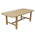 Start2Finish Hudson dining table in light oak finish with sleek wooden surface and sturdy legs for modern dining rooms.