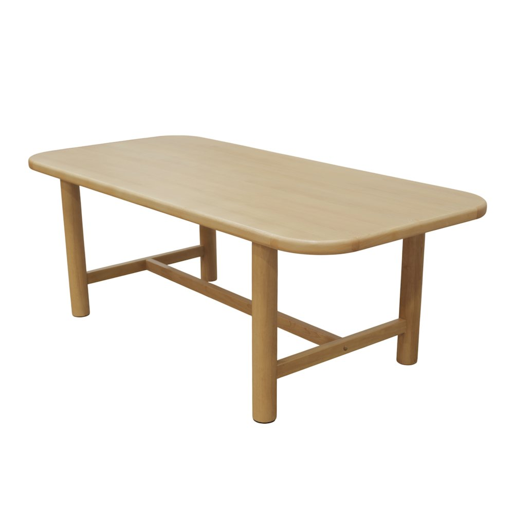 Start2Finish Hudson dining table in light oak wood with a modern rectangular design and sturdy wooden legs.