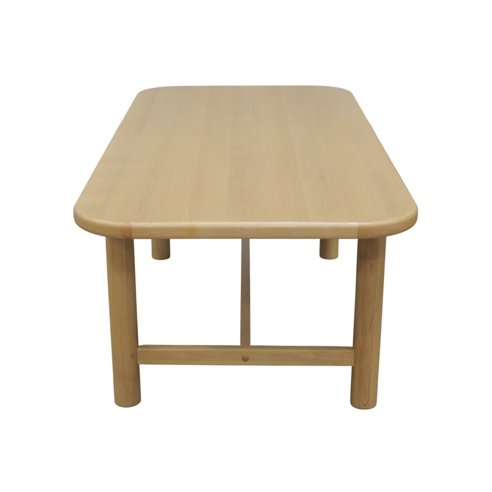 Hudson dining table in light oak wood with sleek design and sturdy legs, ideal for modern dining rooms.