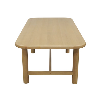 Hudson dining table in light oak wood with sleek design and sturdy legs, ideal for modern dining rooms.