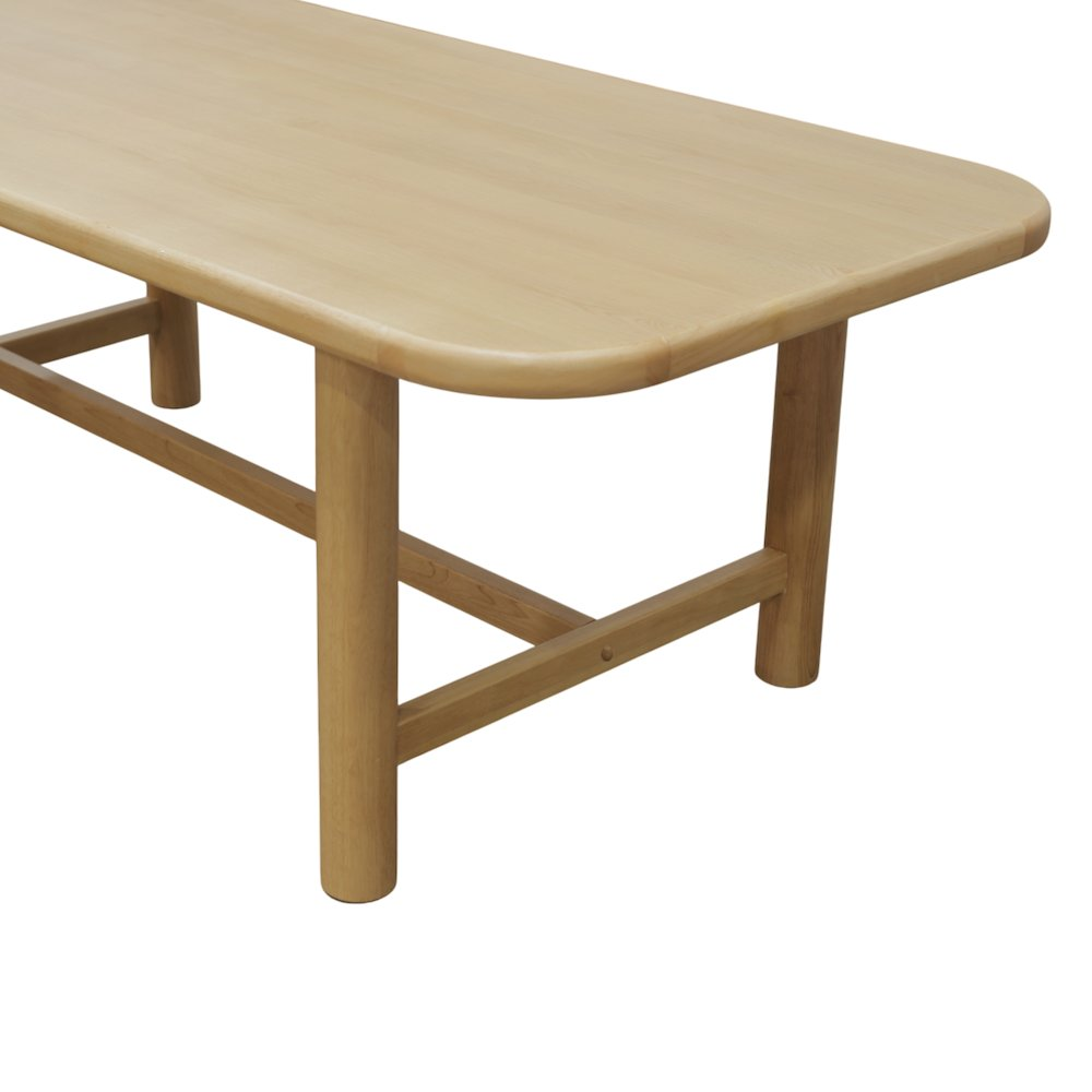 Start2Finish Hudson dining table in light oak with a sleek rectangular top and sturdy wooden legs, ideal for modern dining rooms.