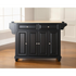 Start2Finish Cambridge wood top full-size kitchen island with storage shelves and wheels, ideal for modern kitchen spaces.