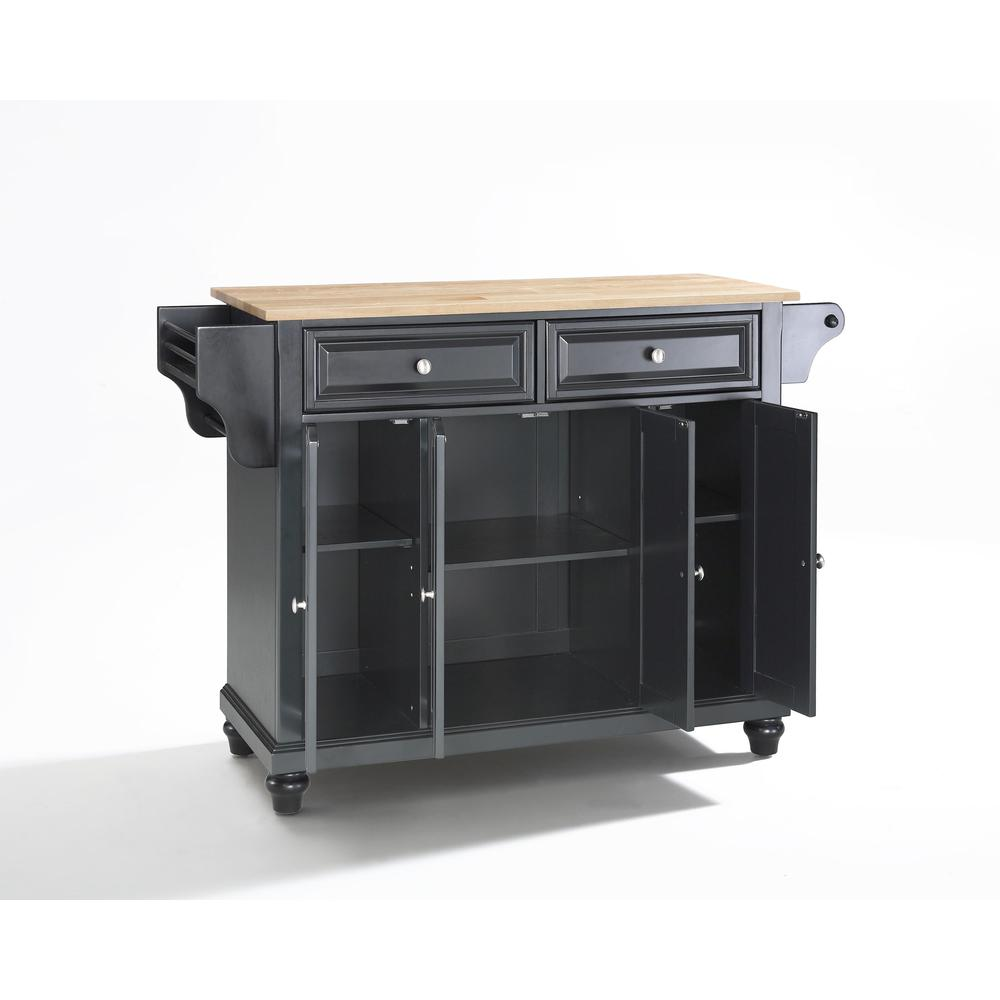 Start2Finish Cambridge wood top kitchen island with spacious storage and sturdy cart design, ideal for kitchen organization.