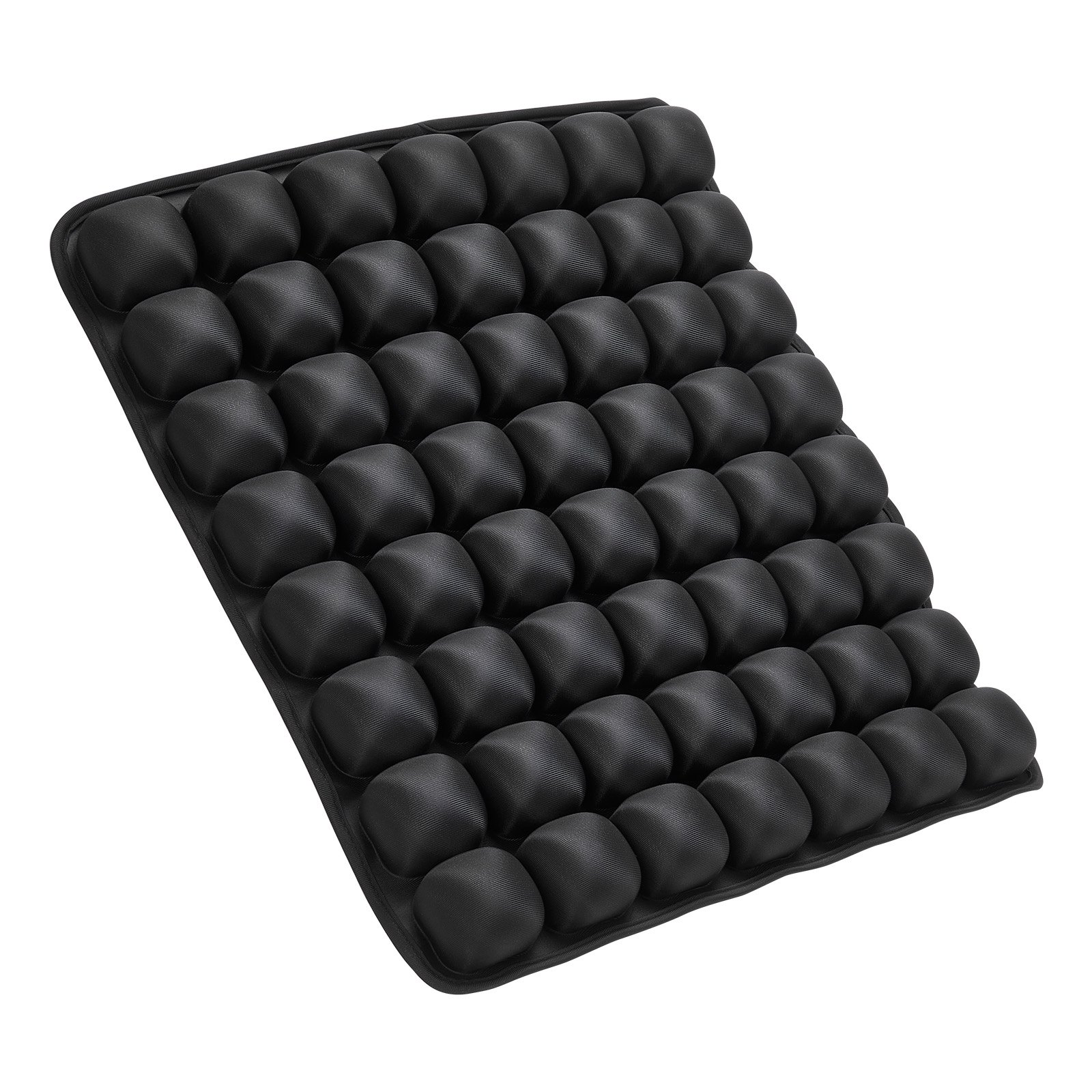 Start2Finish VEVOR inflatable seat cushion with 3D air cells, Lycra and TPU cover, portable pressure relief seat pad with manual pump.