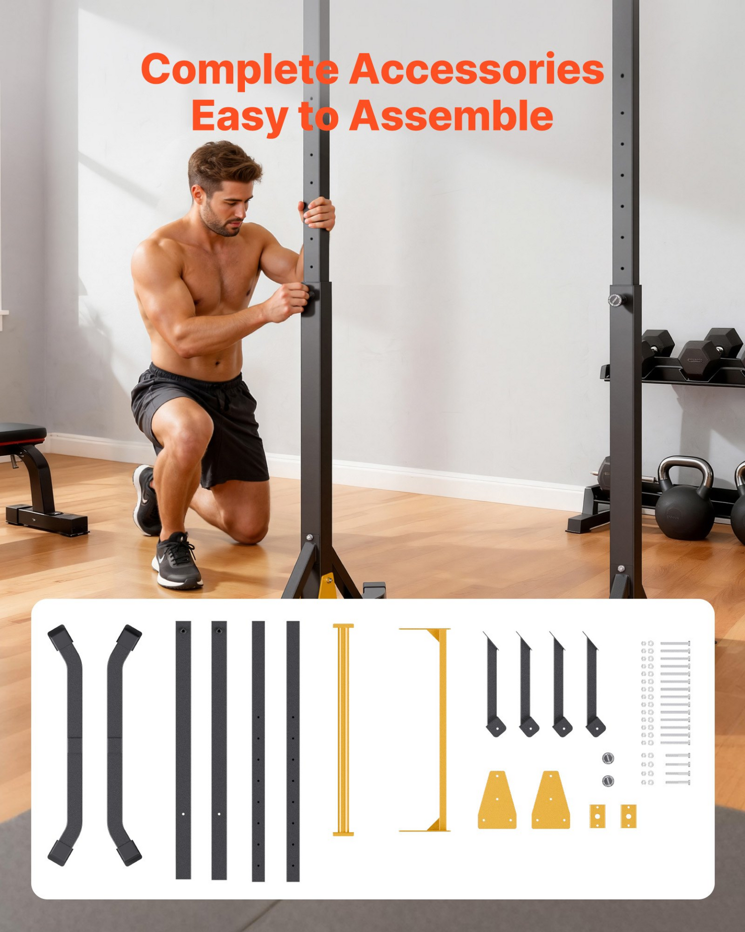 Start2Finish VEVOR portable pull-up bar with H-frame, heavy-duty steel, 8 height levels, for arms, back, and chest workouts.