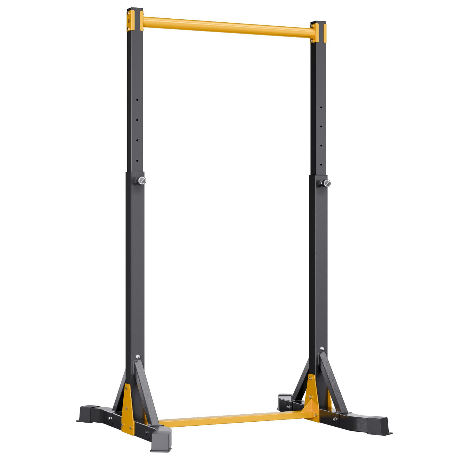 Start2Finish VEVOR portable pull-up bar with H-frame, heavy-duty steel, 8 height levels, for arm, back, and chest workouts.