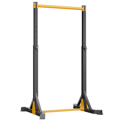 Start2Finish VEVOR portable pull-up bar with H-frame, heavy-duty steel, 8 height levels, for arm, back, and chest workouts.