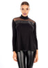 Byzantium Hemera EGI Exclusive Collections long-sleeve top, made in Italy, featuring a stylish blouse with elegant design details.