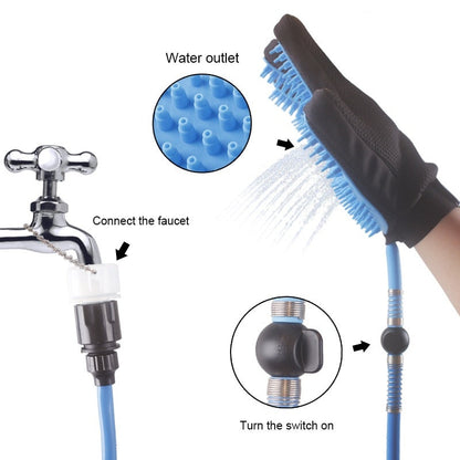 Maroon Asteria pet care handheld shower head for dogs and cats, designed for easy bathing and grooming.