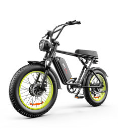 Carmine Juneberry C91™ Dual Drive Power Bike 20 with sleek frame and handlebars, ready for outdoor riding.