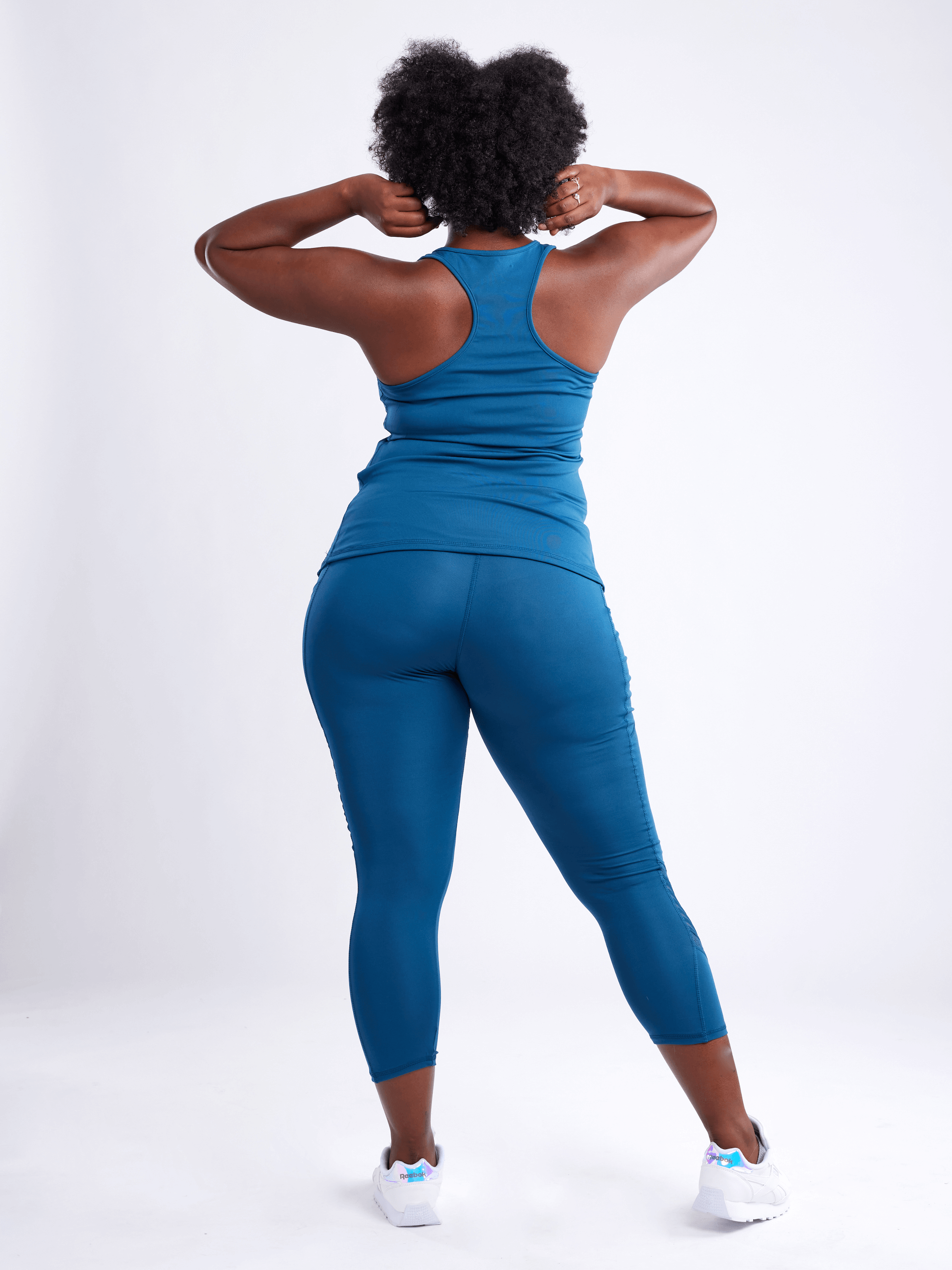 Black Lavender JupiterGear sports tank top with side mesh panels, activewear for workout or active lifestyle.