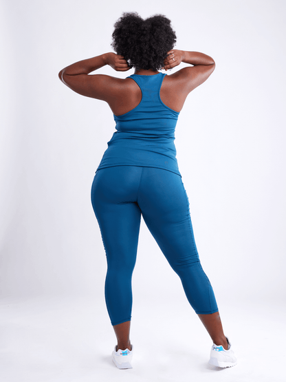 Black Lavender JupiterGear sports tank top with side mesh panels, activewear for workout or active lifestyle.