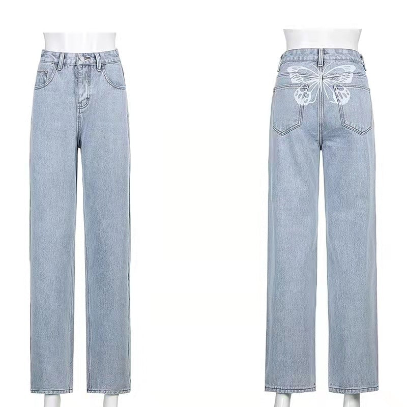 Carmine Juneberry Street Print Denim Jeans from Haute Edition 25 with bold street art pattern and classic denim fit.
