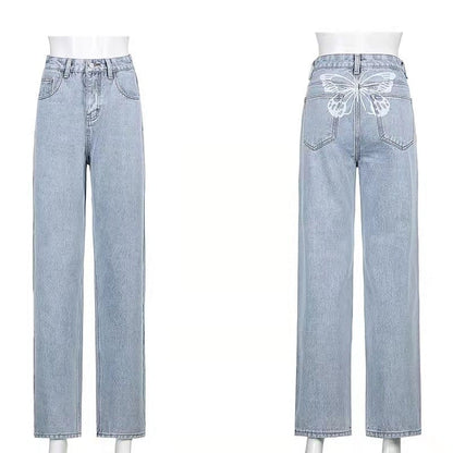 Carmine Juneberry Street Print Denim Jeans from Haute Edition 25 with bold street art pattern and classic denim fit.