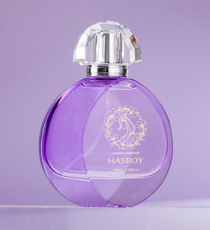 Carmine Juneberry Human Spirit™ Eau de Toilette for women, floral and fresh bodycare perfume bottle with elegant packaging