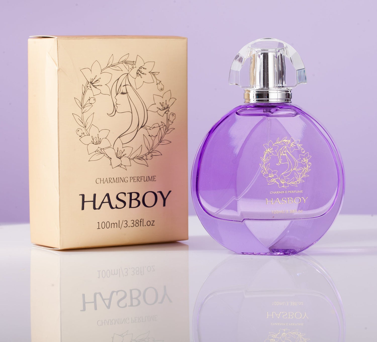 Carmine Juneberry Human Spirit™ Eau de Toilette bottle for women, with floral and fruity fragrance, displayed on a neutral background.