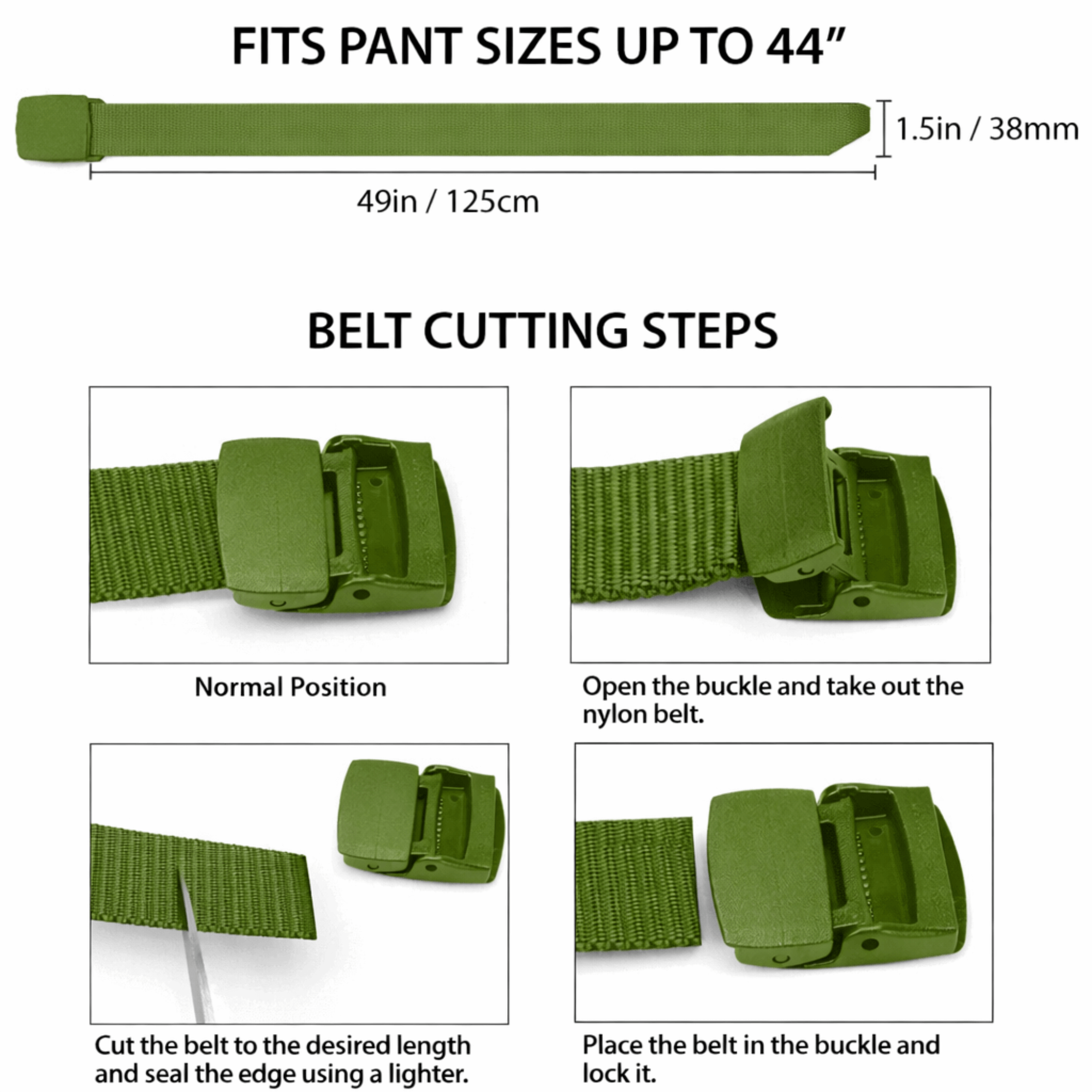 Black Lavender XGear tactical adjustable nylon belt with plastic buckle, featuring durable design and secure fastening.