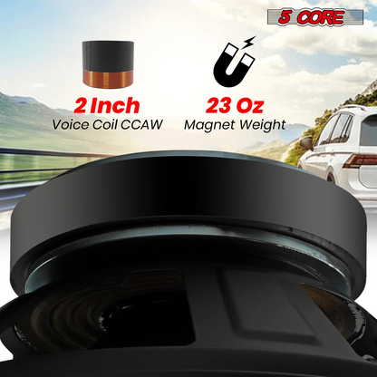 Pair of 15-inch Start2Finish automotive car woofers with deep bass, 900W, 4 Ohm, high-performance audio subwoofers for car audio systems.