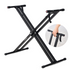 Start2Finish 5 Core Keyboard Stand with adjustable height, quick release, and portable design for musical instruments and DJ setups.