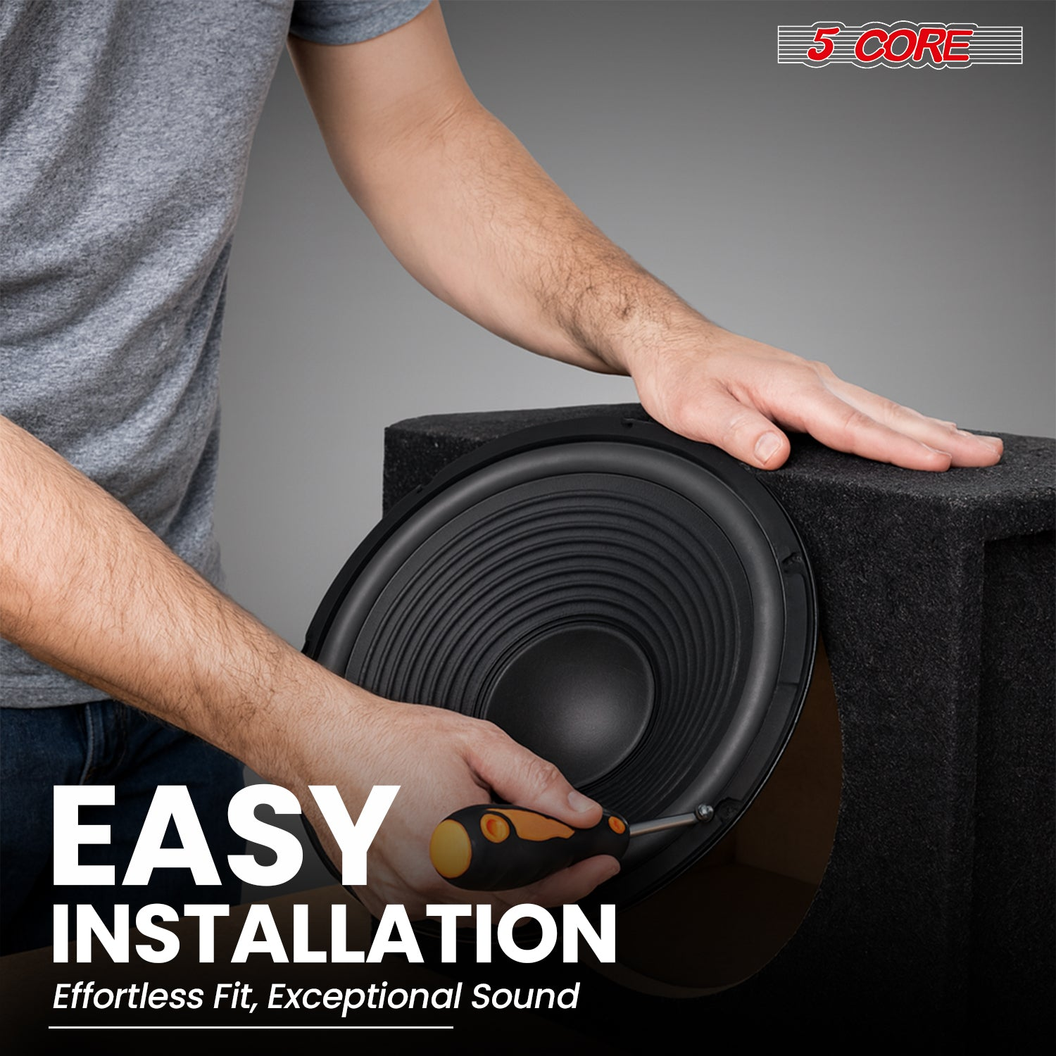 Pair of 15-inch Start2Finish 1000W automotive car woofers with deep bass, 4-ohm impedance, and durable speaker cones.