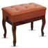 Start2Finish 5 Core padded piano bench with wooden frame, adjustable height, storage compartment, designed for musicians.