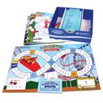 Start2Finish Mastering Math Skills Games Grade 5 books, colorful covers featuring math game illustrations for classroom learning.