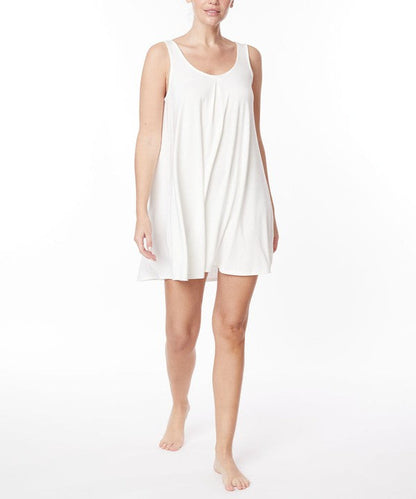 Automotive bamboo pajama cami dress by Jade Icarus, featuring a lightweight, comfortable design with a bamboo fabric texture.