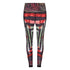 White Oliver Adyre on Brocade vibrant activewear leggings with side pocket, featuring colorful brocade pattern and comfortable fit.