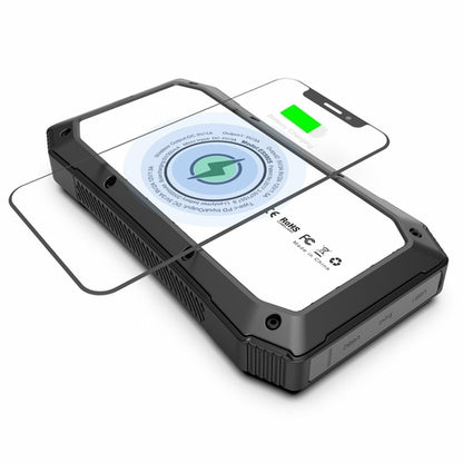 Salmon Lucky Sun Chaser Mini solar-powered wireless phone charger with 10,000mAh capacity, compact tech accessory with solar panel