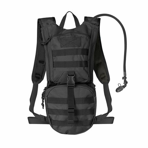 Indigo Eurybia tactical hydration backpack with thermal insulation and 2.5L bladder for outdoor sports and outdoor activities.