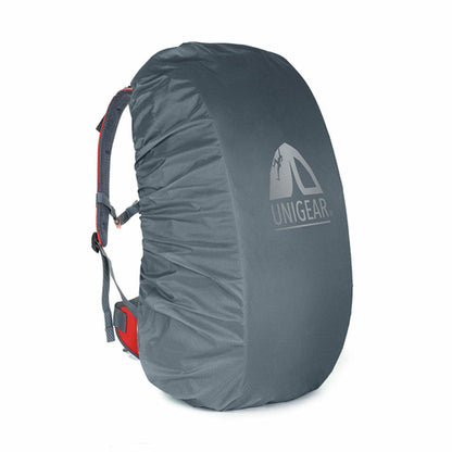 Indigo Eurybia waterproof backpack rain cover in bright yellow, designed for 10L to 90L outdoor sports and hiking backpacks.