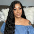 Elite Crown Hair Glamorous Body Wave 4x4 lace front wig with premium human hair, showcasing soft, natural waves and lace front construction.